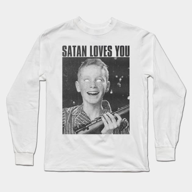 satan loves you Long Sleeve T-Shirt by psninetynine